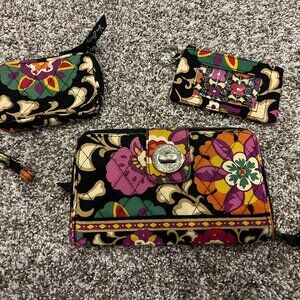 Vera Bradley Suzani Wallet, coin purse, credit card holder combination